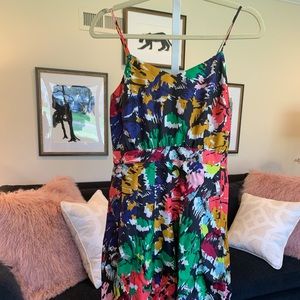 Jcrew Floral Silk Dress